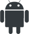 Black Android icon