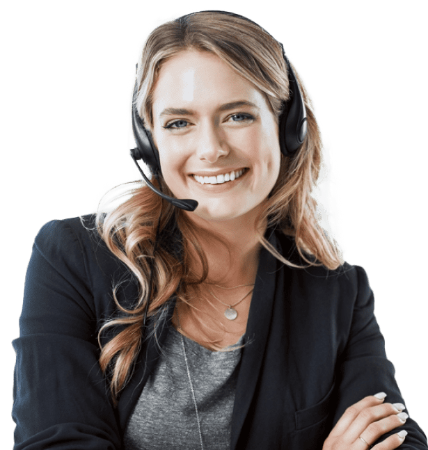 support staff with headphones