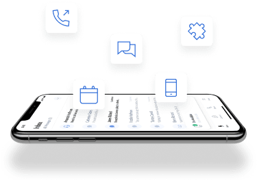 Mobile screen with industries