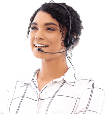 support staff with headphones