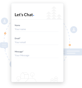 an example of lead capture form via live chat